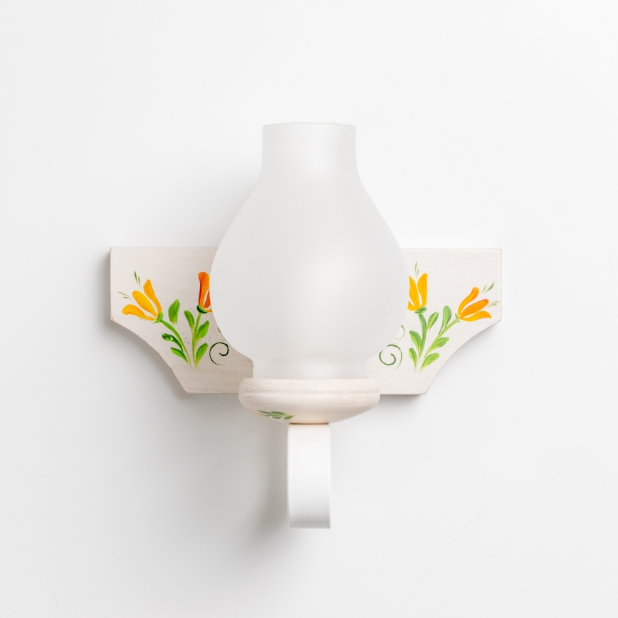 Brilagi - Seinävalaisin QUEEN 1xE14/40W/230V pyökki/kerma