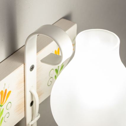 Brilagi - Seinävalaisin QUEEN 1xE14/40W/230V pyökki/kerma