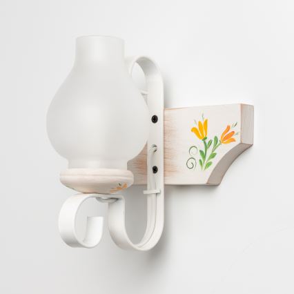 Brilagi - Seinävalaisin QUEEN 1xE14/40W/230V pyökki/kerma