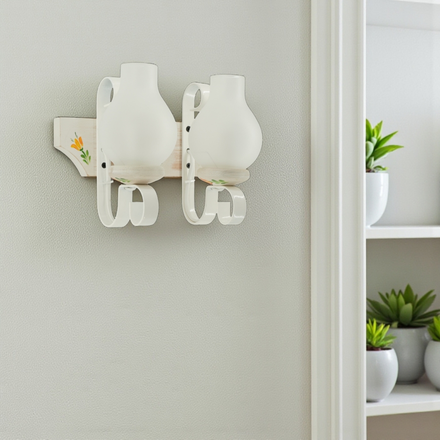 Brilagi - Seinävalaisin QUEEN 2xE14/40W/230V pyökki/kerma