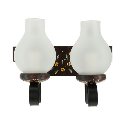 Brilagi - seinävalaisin QUEEN 2xE14/40W/230V pyökki/wenge