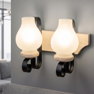 Brilagi - Seinävalaisin QUEEN 2xE14/40W/230V tammi