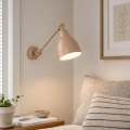 BRILAGI - Seinävalaisin QUILL 1xE27/40W/230V 40 cm beige