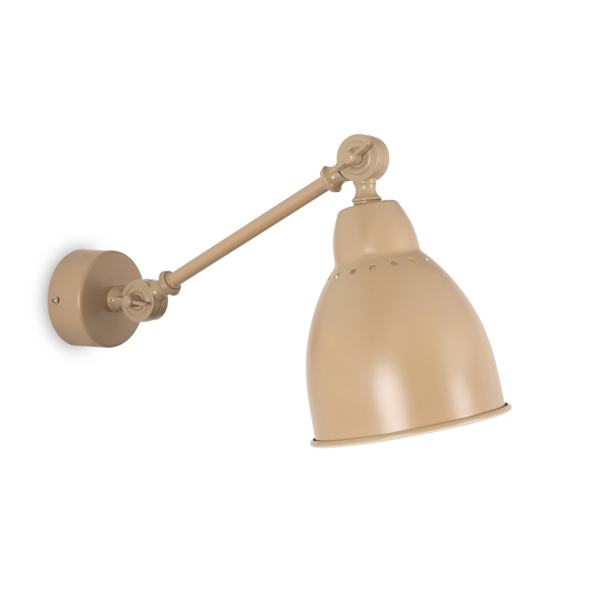 BRILAGI - Seinävalaisin QUILL 1xE27/40W/230V 40 cm beige