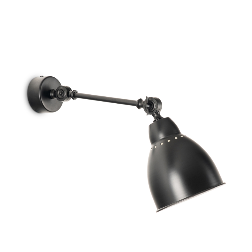 BRILAGI - Seinävalaisin QUILL 1xE27/40W/230V 40 cm musta