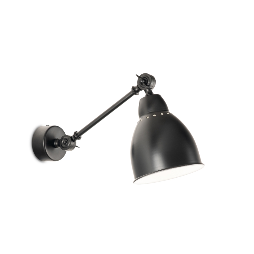 BRILAGI - Seinävalaisin QUILL 1xE27/40W/230V 40 cm musta