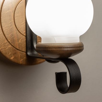 Brilagi - Seinävalaisin ROATA APLICA 1xE14/40W/230V pyökki/saksanpähkinä