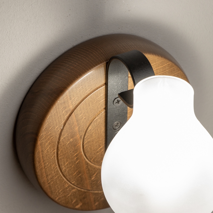 Brilagi - Seinävalaisin ROATA APLICA 1xE14/40W/230V pyökki/saksanpähkinä