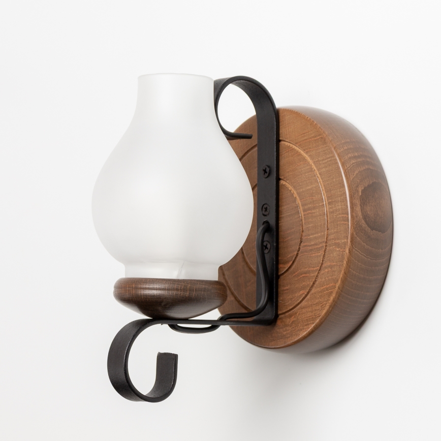 Brilagi - Seinävalaisin ROATA APLICA 1xE14/40W/230V pyökki/saksanpähkinä