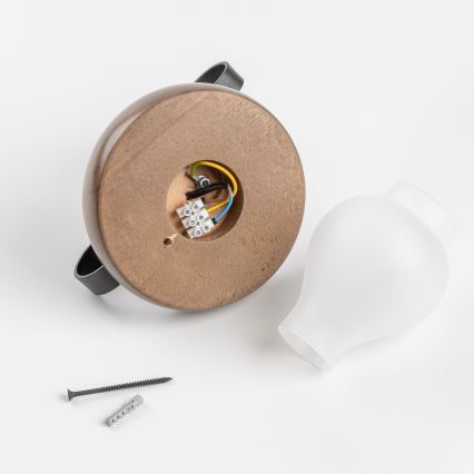 Brilagi - Seinävalaisin ROATA APLICA 1xE14/40W/230V pyökki/saksanpähkinä