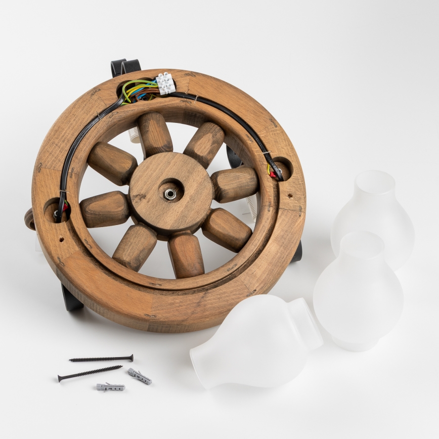 Brilagi - Seinävalaisin ROATA APLICA 3xE14/40W/230V pyökki