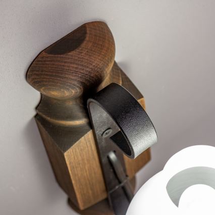 Brilagi - Seinävalaisin RUSTIC 1xE14/40W/230V pyökki