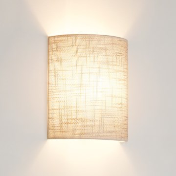 Brilagi - Seinävalaisin SEMI 1xE27/15W/230V halkaisija 20 cm tumma