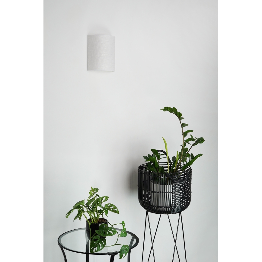 Brilagi - Seinävalaisin SEMI 1xE27/15W/230V halkaisija 20 cm vaaleanharmaa