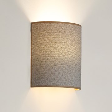 Brilagi - Seinävalaisin SEMI 1xE27/15W/230V halkaisija 20 cm vaaleanharmaa