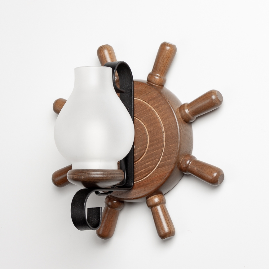 Brilagi - Seinävalaisin TIMONA 1xE14/40W/230V pyökki/saksanpähkinä