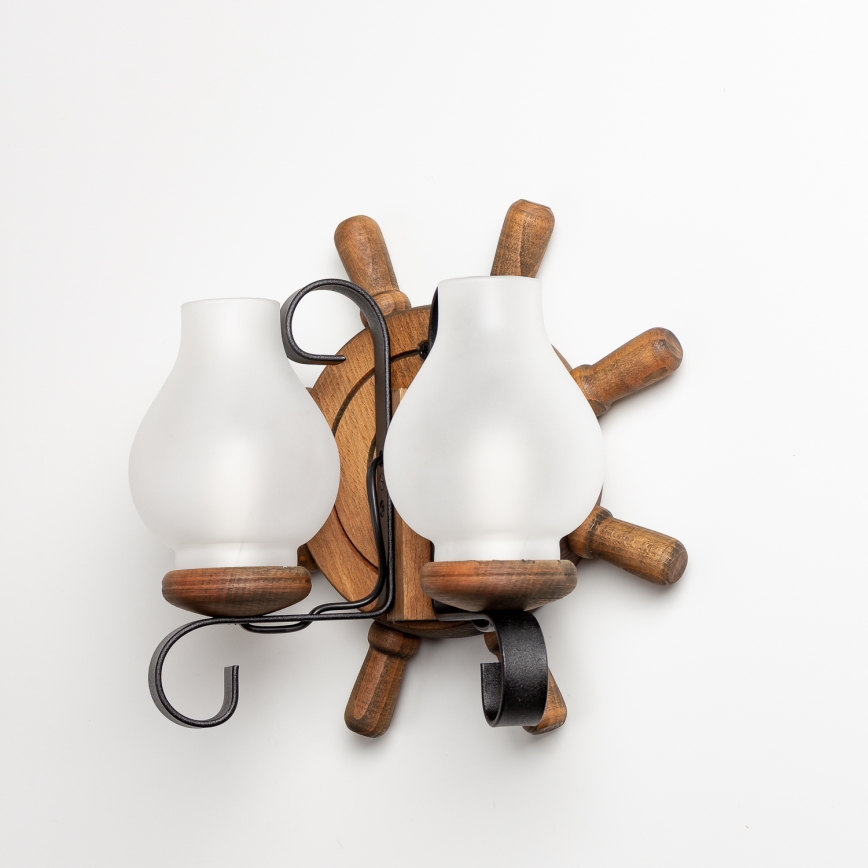 Brilagi - Seinävalaisin TIMONA 2xE14/40W/230V pyökki