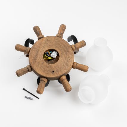 Brilagi - Seinävalaisin TIMONA 2xE14/40W/230V pyökki