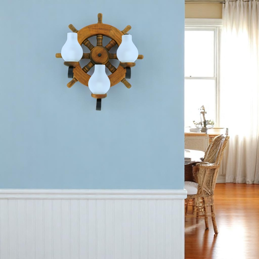 Brilagi - Seinävalaisin TIMONA 3xE14/40W/230V pyökki