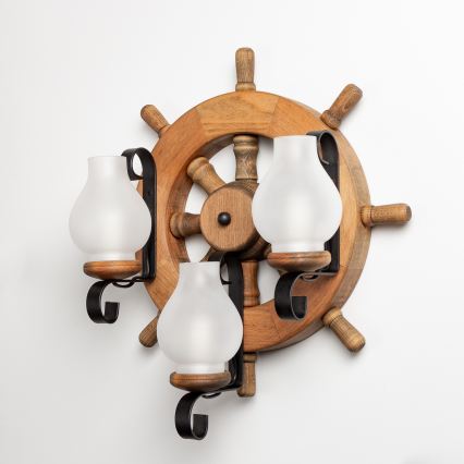 Brilagi - Seinävalaisin TIMONA 3xE14/40W/230V pyökki