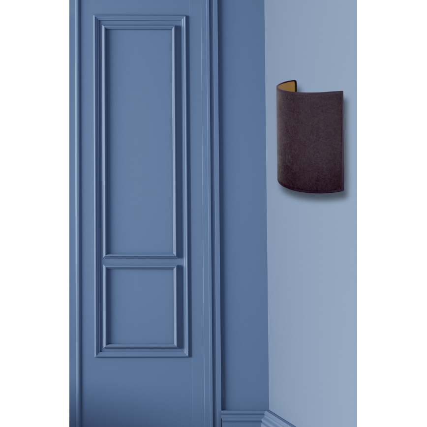 Brilagi - Seinävalaisin VELVET 1xE27/40W/230V harmaa