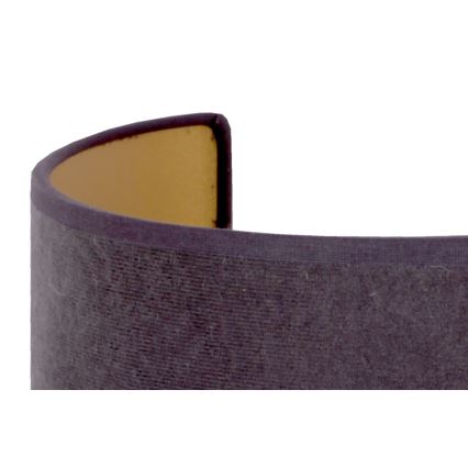 Brilagi - Seinävalaisin VELVET 1xE27/40W/230V harmaa