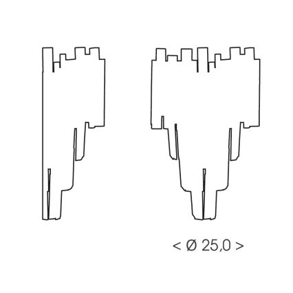 Brilagi - Seinävalaisin VERVE 2xE14/40W/230V musta