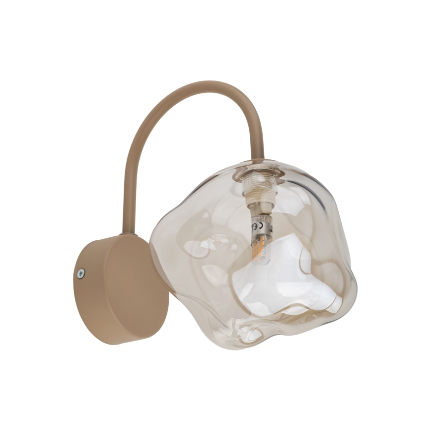 Brilagi - Seinävalaisin VULCANO 1xG9/8W/230V beige/savunbeige