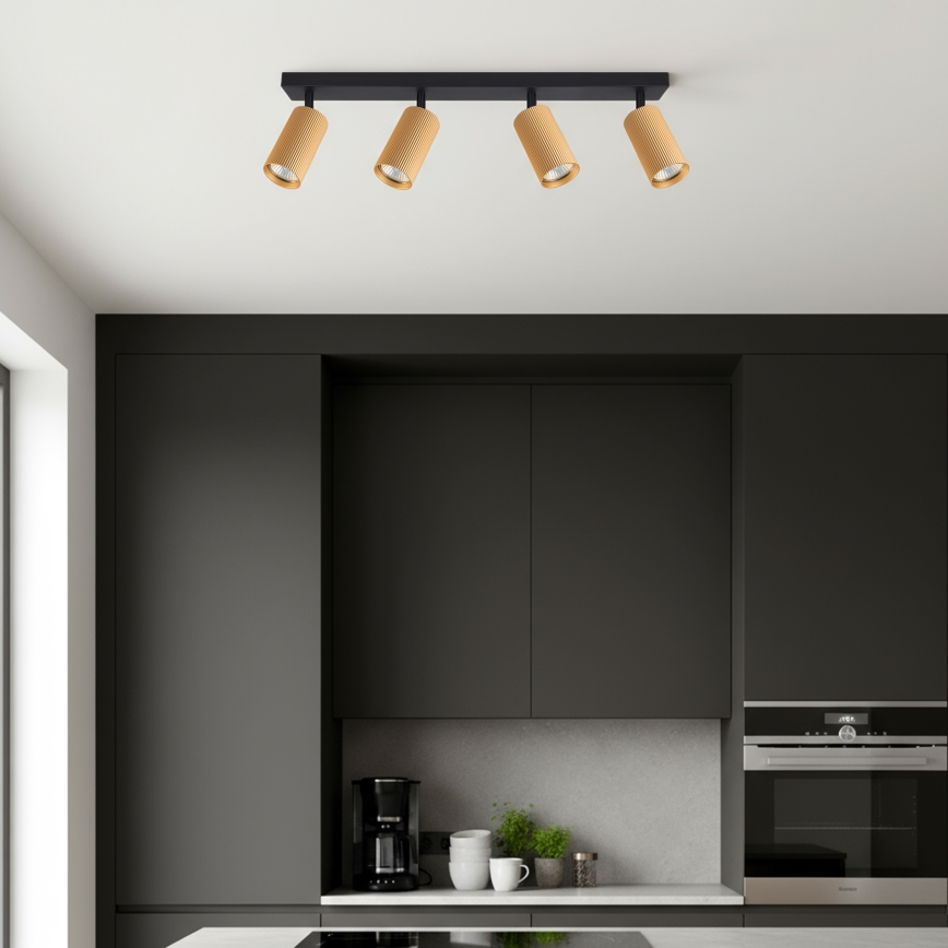 Brilagi - LED RGBW himennettävä kohdevalaisin SELE MODERN 4xGU10/4,8W/230V 3000K kultainen + kaukosäädin
