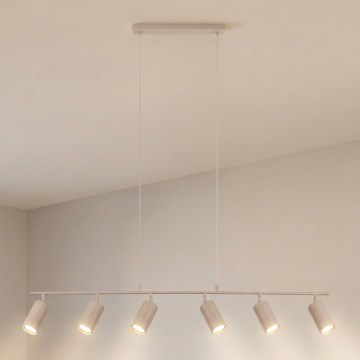 Brilagi - SELE riippuvalaisin johdolla, 6×GU10/30W/230V, beige