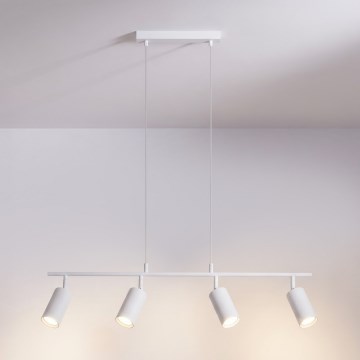 Brilagi - SELE riippuvalaisin kaapelilla 4xGU10/30W/230V, valkoinen