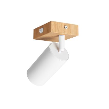 Brilagi - SELE seinäspotti 1xGU10/30W/230V valkoinen/tammi