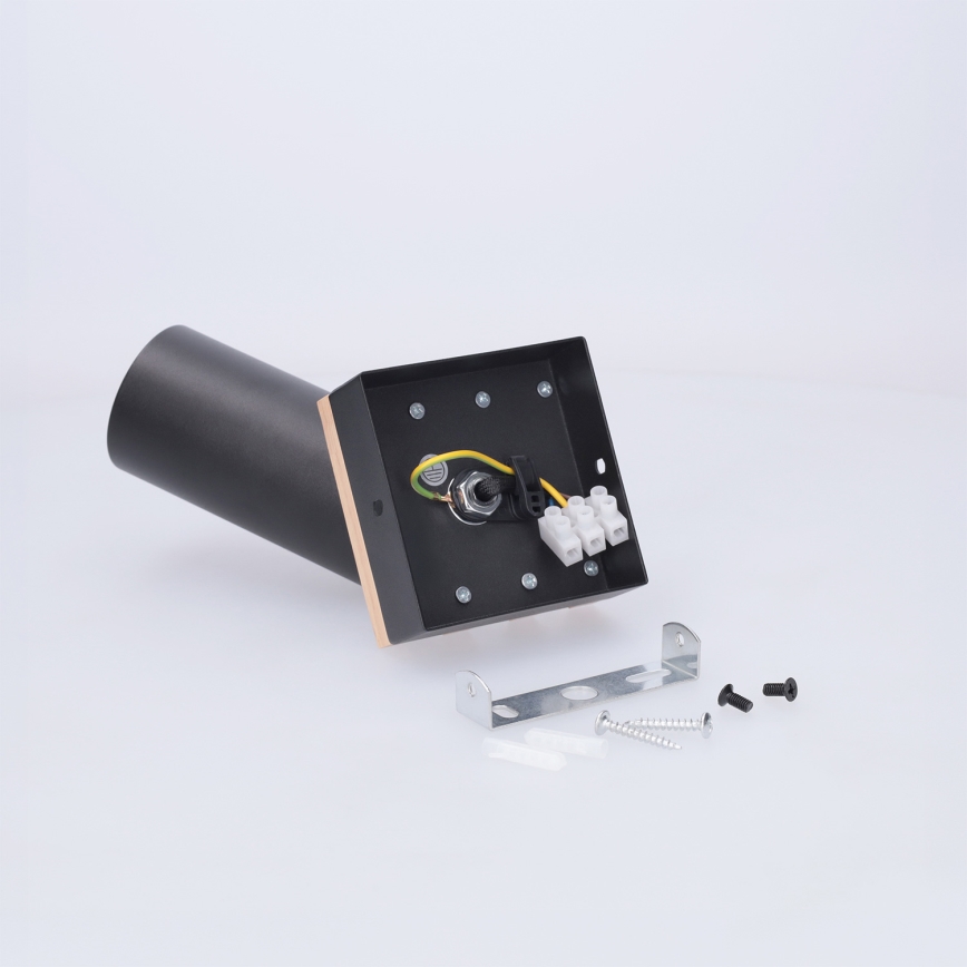 Brilagi - SELE WOOD ACOUSTIC kohdevalaisin 1xGU10/30W/230V musta/puu