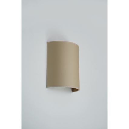 Brilagi - Seinään kiinnitettävä valaisin SEMI 1xE27/15W/230V halkaisija 20 cm beige