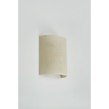 Brilagi - Seinään kiinnitettävä valaisin SEMI 1xE27/15W/230V halkaisija 20 cm kerma