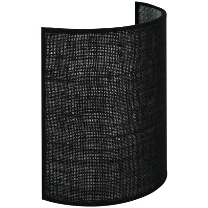 Brilagi - Seinään kiinnitettävä valaisin SEMI 1xE27/15W/230V Ø 20 cm musta