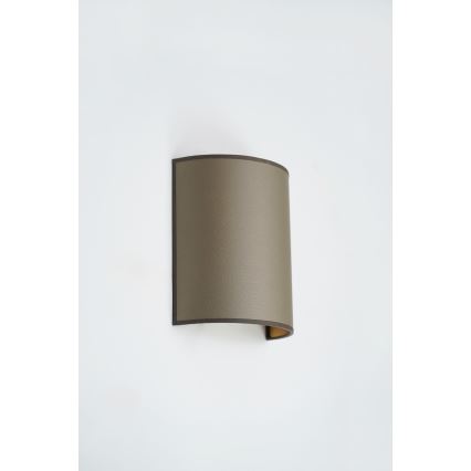 Brilagi - Seinään kiinnitettävä valaisin SEMI 1xE27/15W/230V halkaisija 20 cm ruskea