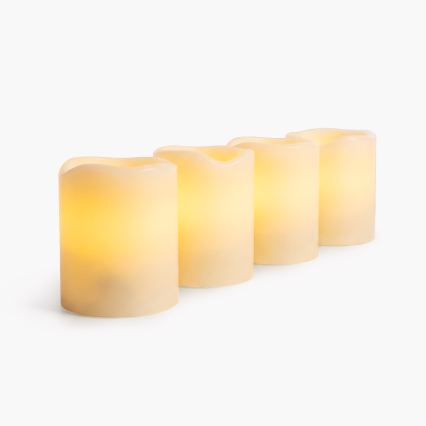 BRILAGI - setti 4x LED-kynttilöitä, LED/1xCR2032, kermanvärinen