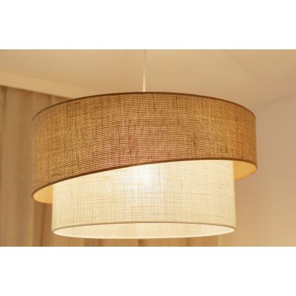 Brilagi - Ripustettava valaisin SHINE 1xE27/15W/230V halkaisija 50 cm beige/kerma