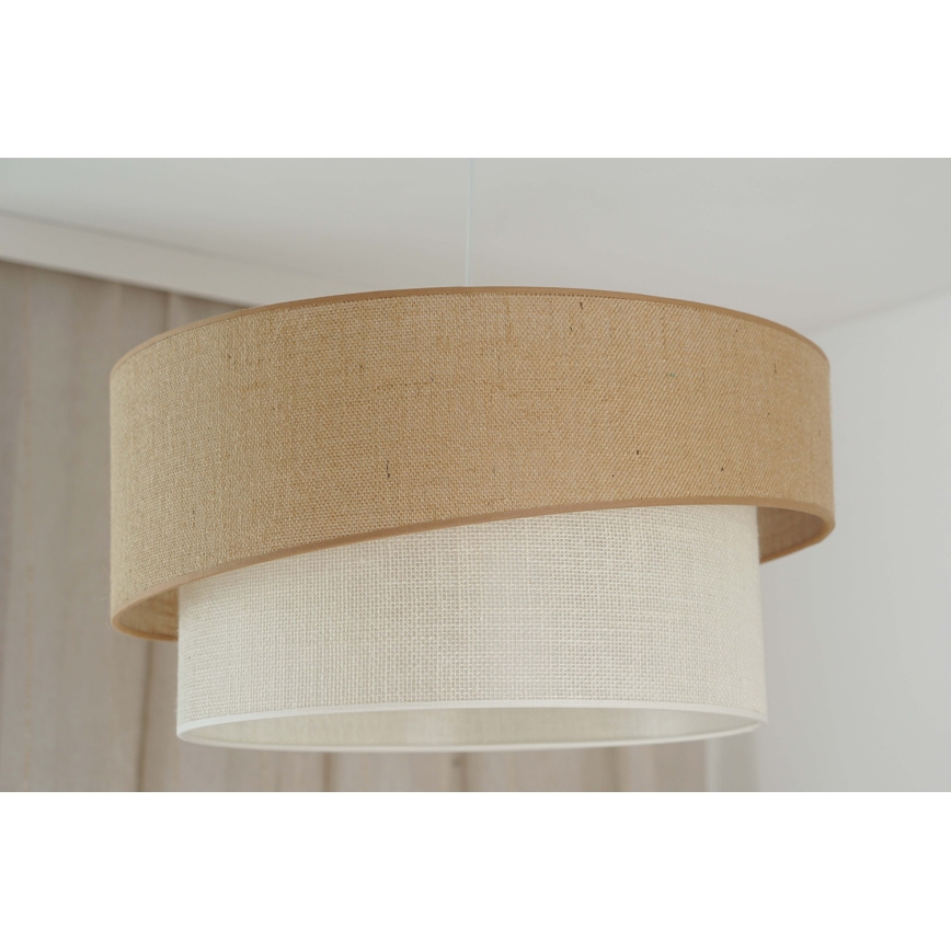 Brilagi - Ripustettava valaisin SHINE 1xE27/15W/230V halkaisija 50 cm beige/kerma