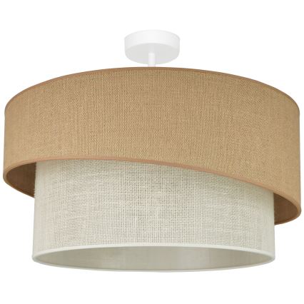 Brilagi - Kiinnitettävä kattovalaisin SHINE 1xE27/15W/230V halkaisija 50 cm beige/kerma
