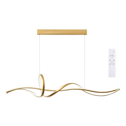 Brilagi - himmennettävä LED-riippuvalaisin kaapelilla SIGNATURE LED/55W/230V 3000-6000K 120x23 cm kulta + kaukosäädin