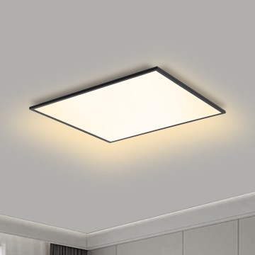 Brilagi - SLIMFRAME himmennettävä LED-kattovalaisin LED/36W/230V 45x45 cm 3000-6000K musta + kaukosäädin