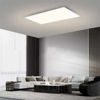 Brilagi - himmennettävä LED-kattovalaisin SLIMFRAME LED/80W/230V 120x60 cm 3000-6000K valkoinen + kaukosäädin