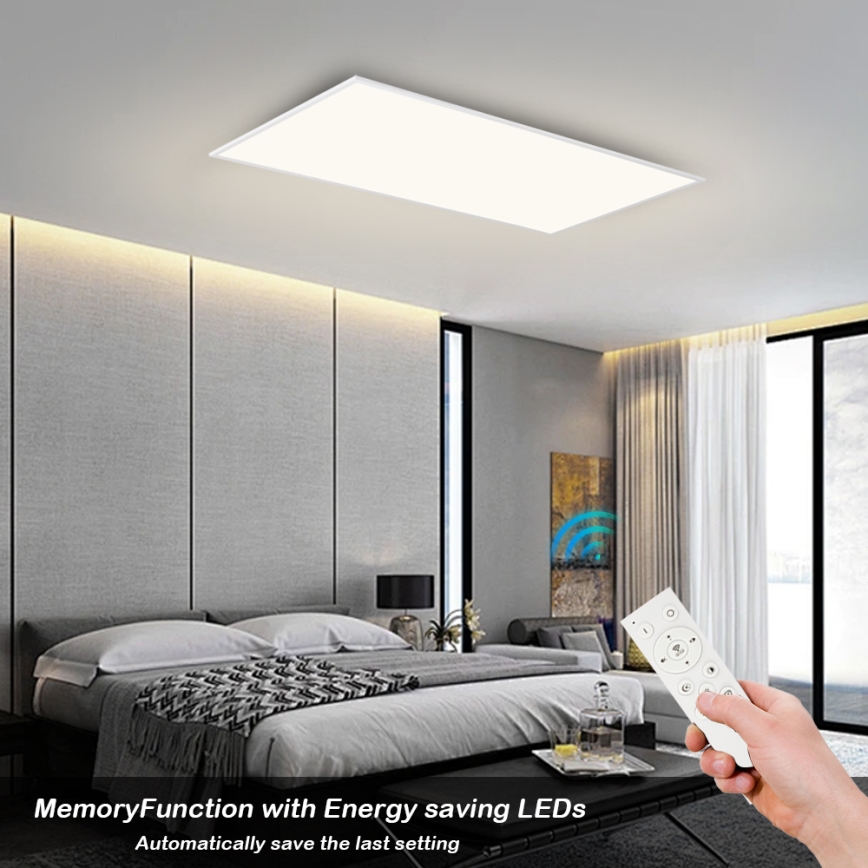 Brilagi - himmennettävä LED-kattovalaisin SLIMFRAME LED/80W/230V 120x60 cm 3000-6000K valkoinen + kaukosäädin