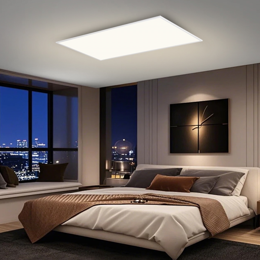 Brilagi - himmennettävä LED-kattovalaisin SLIMFRAME LED/80W/230V 120x60 cm 3000-6000K valkoinen + kaukosäädin