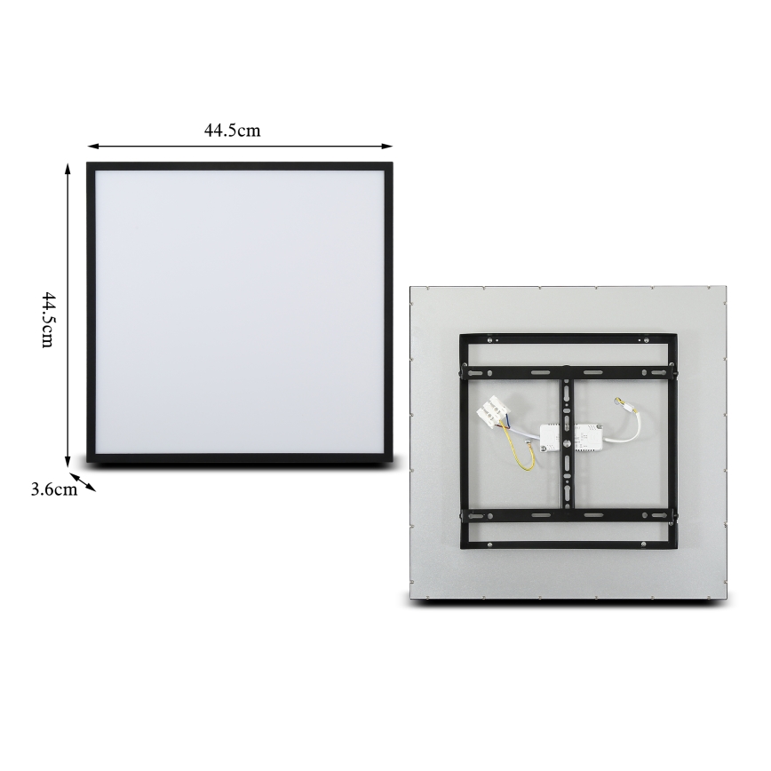Brilagi - LED himmennettävä kattovalaisin SLIMFRAME LED/36W/230V 45x45 cm 3000-6000K musta + kaukosäädin