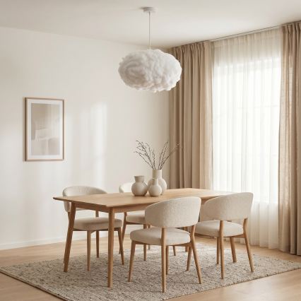 Brilagi - SOLEAIR-riippuvalaisin kaapelilla 2xE27/40W/230V, halkaisija 60 cm, valkoinen