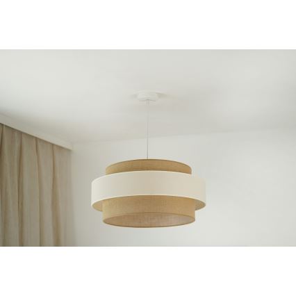 Brilagi - Ripustettava valaisin SPACE LIGHT 1xE27/15W/230V Ø 50 cm beige/kerma