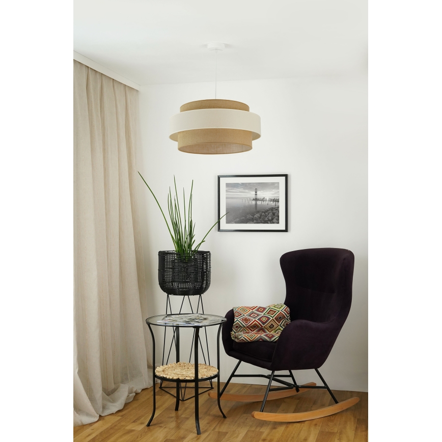 Brilagi - Ripustettava valaisin SPACE LIGHT 1xE27/15W/230V Ø 50 cm beige/kerma